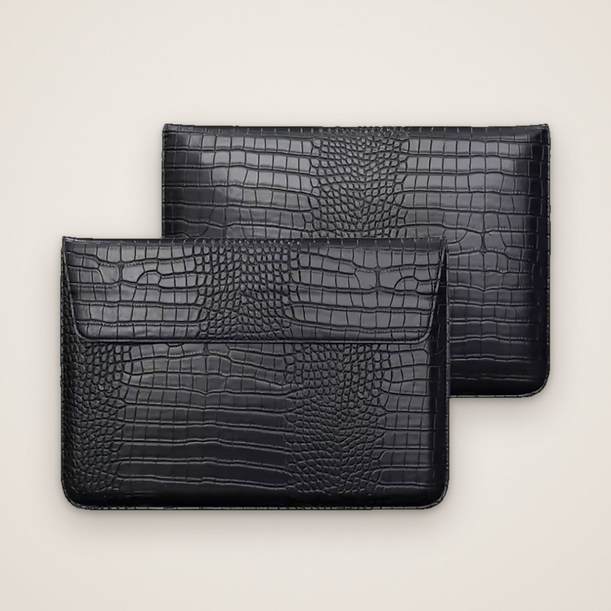 L’Enveloppe – Croc-Embossed MacBook Sleeve 13″–14.2″