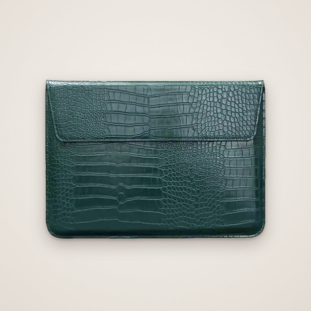 L’Enveloppe – Croc-Embossed MacBook Sleeve 13″–14.2″