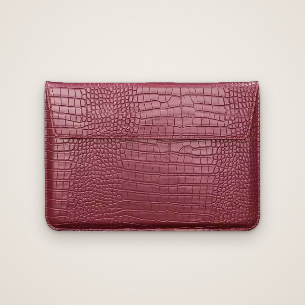 L’Enveloppe – Croc-Embossed MacBook Sleeve 13″–14.2″